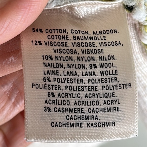 ANTHROPOLOGIE MOTH Multi-Color Knit Cashmere Blend Sweater Size Medium - Picture 11 of 16